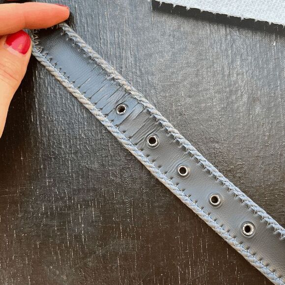 Vintage Elite Southwestern Woven Belt w/ Century Canada Silver Buckle - L - Picture 6 of 8